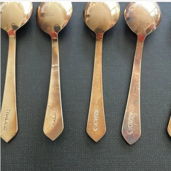 Brass Dessert Spoon (7) - Picture 5 of 9